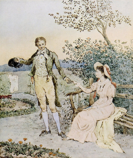 Randolph Caldecott (1846-1886) - Says I My Pretty Lass 1887 | Dimensions 4408 x 5232 pixels