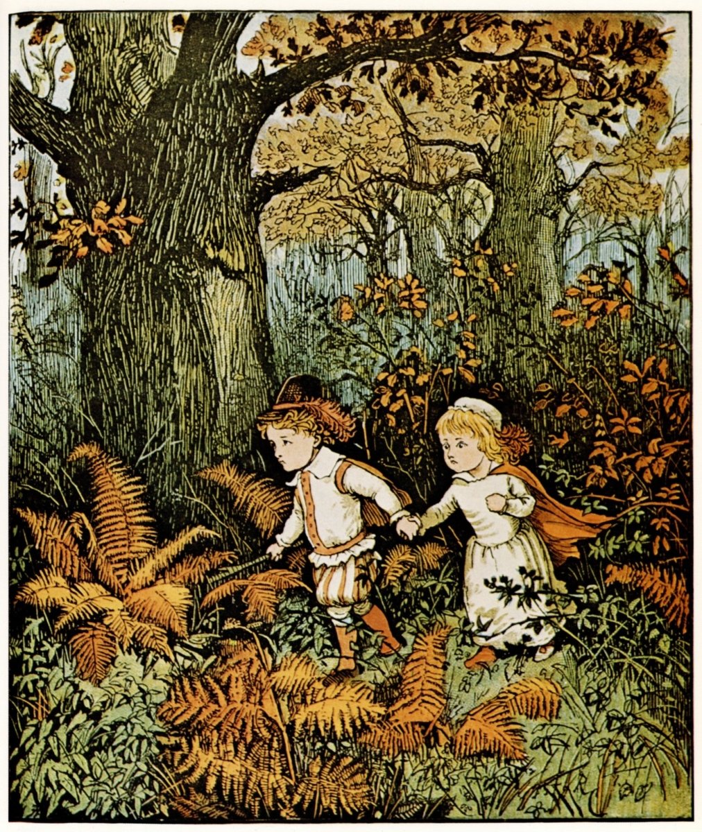 Randolph Caldecott (1846-1886) - The Babes in the Wood 1879 | Dimensions 4704 x 5576 pixels