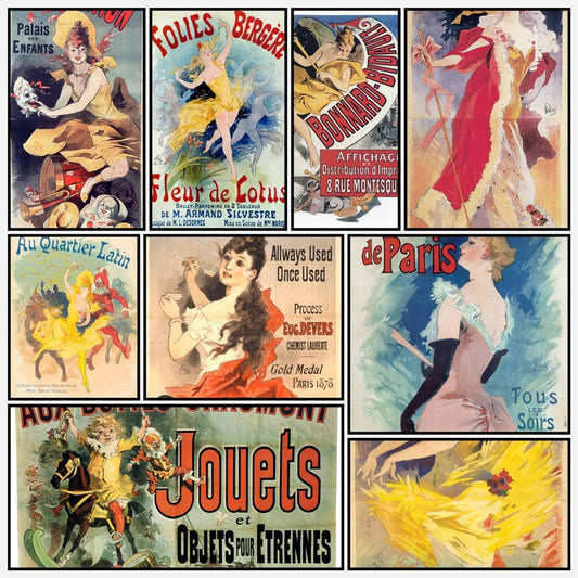Jules Chéret Posters - 45 images to Download | A snapshot of some of the images