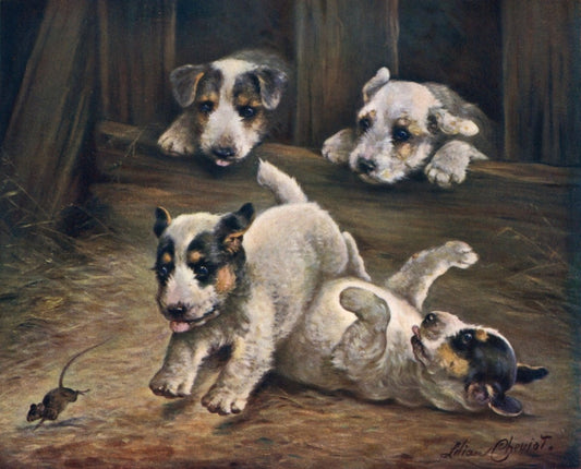 Lilian Cheviot (1876-1934) - The Chase | Dimensions 4450 x 3585 pixels