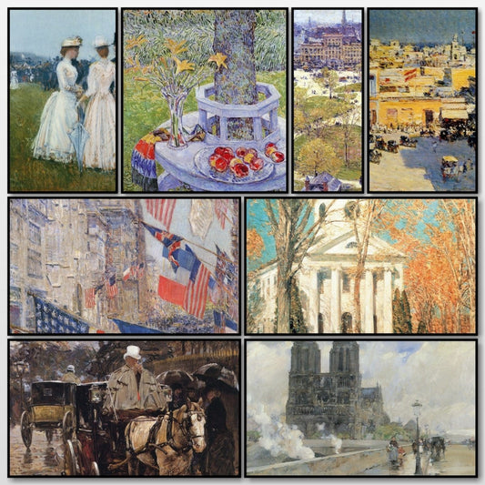 Childe Hassam Public Domain Images to Download | A snapshot of some of the images