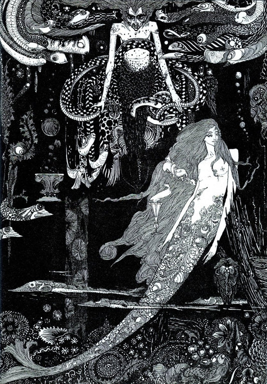 Harry Clarke (1889-1931) - The Little Mermaid 1916 | Dimensions 5556 x 8004 pixels