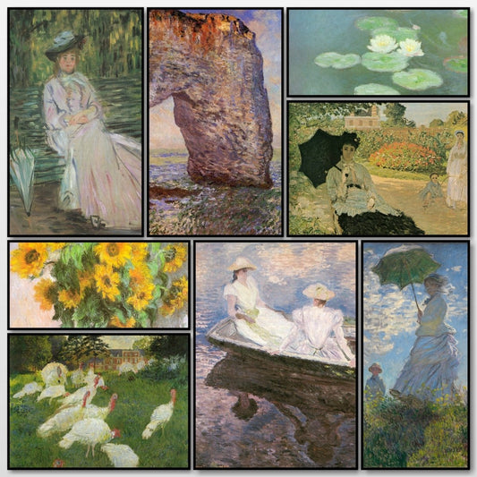 Claude Monet Public Domain Images to Download | A snapshot of some of the images