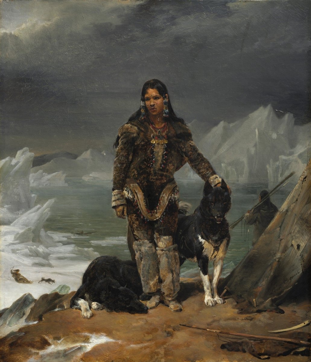 Léon Cogniet - A Woman from the Land of Eskimos 1826 | Dimensions 5462 x 6357 pixels
