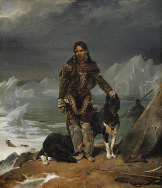 Léon Cogniet - A Woman from the Land of Eskimos 1826 | Dimensions 5462 x 6357 pixels