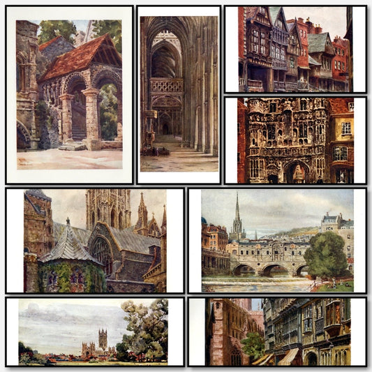 Cathedral Cities of England 1908 - William W. Collins | A snapshot of some of the images