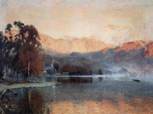 Alfred Cooper - Coniston Fells at Dawn 1904 | Dimensions 5820 x 4370 pixels