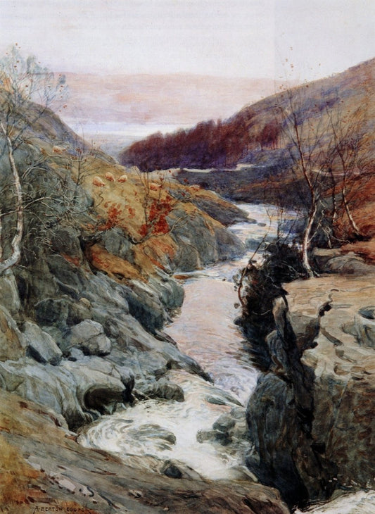 Alfred Cooper - Flowing to the Lake, Coniston | Dimensions 4367 x 5984 pixels
