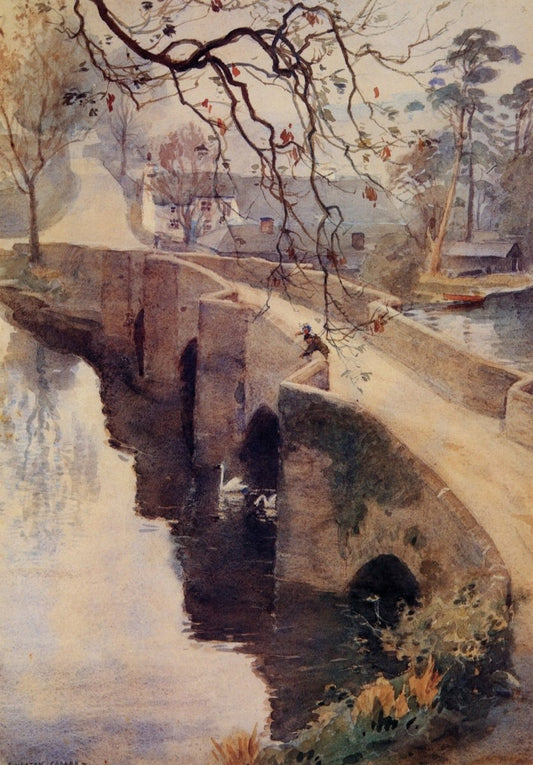Alfred Cooper - Misty Autumn Morning, Newby Bridge | Dimensions 4015 x 5984 pixels