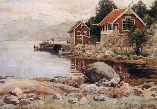 Alfred Cooper - Our Studio Villa, Balholm, Norway 1907 | Dimensions 6012 x 4194 pixels