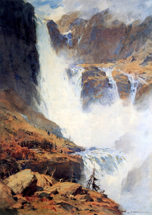 Alfred Cooper - Skjaeggedalfos, Hardanger Fjord 1905 | Dimensions 4257 x 6017 pixels