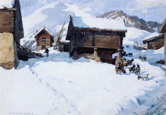 Alfred Cooper (1863-1929) - Zermatt 1921 | Dimensions 6013 x 4172 pixels