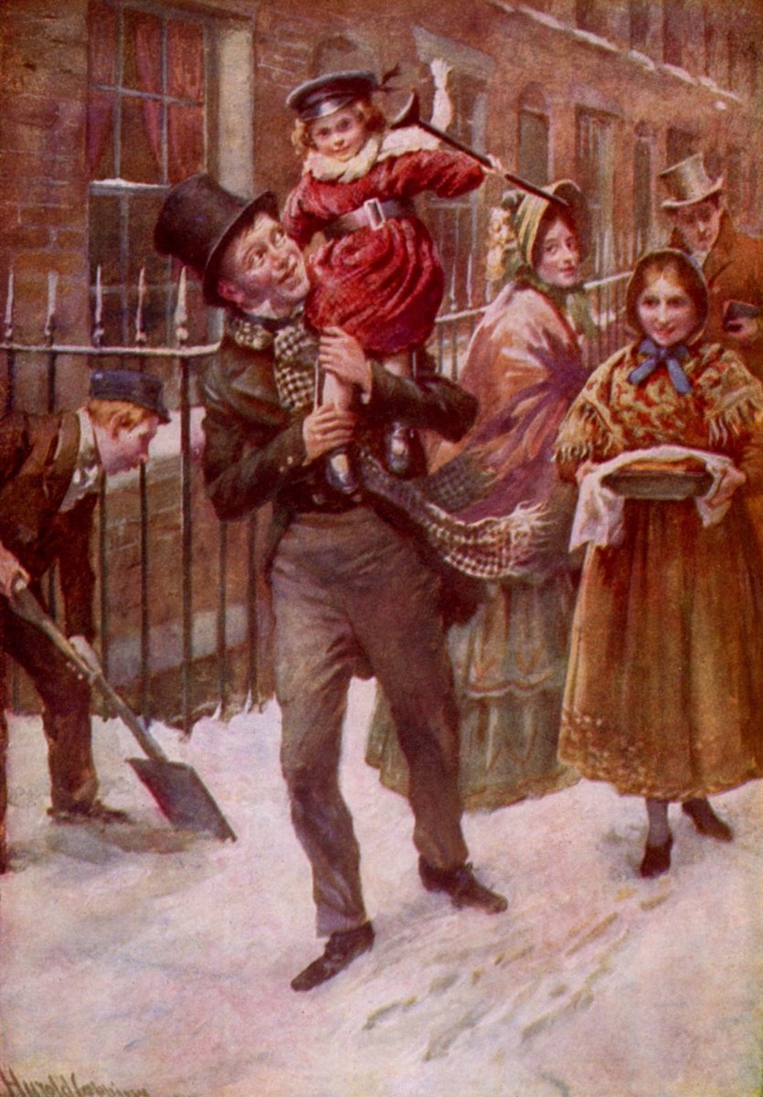 A Christmas Carol c.1915 - Harold Copping - 2 images | Dimensions 2988 x 4296 pixels