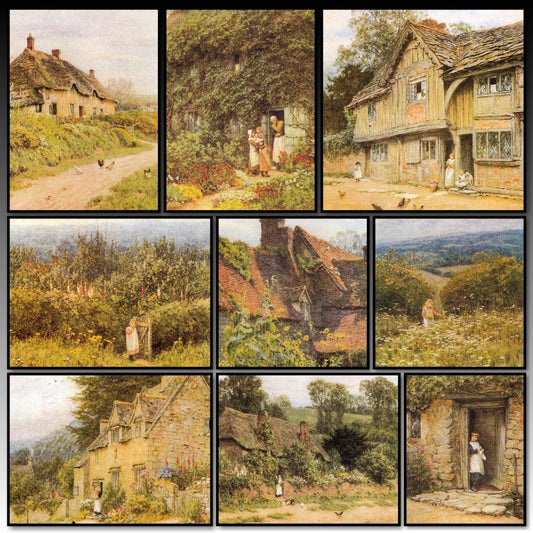 The Cottage Homes of England 1909 - Helen Allingham | A snapshot of some of the images