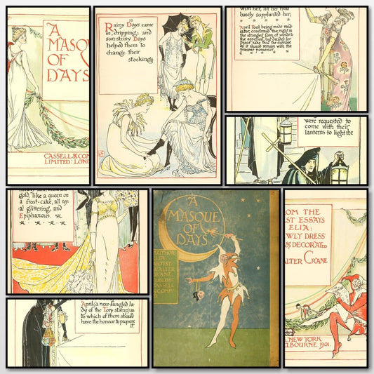 A Masque of Days, 1901 - Walter Crane - 48 images | A snapshot of some of the images