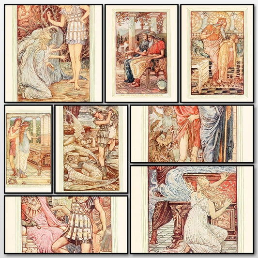 A Wonder Book, 1884 - Walter Crane - 19 images | A snapshot of some of the images
