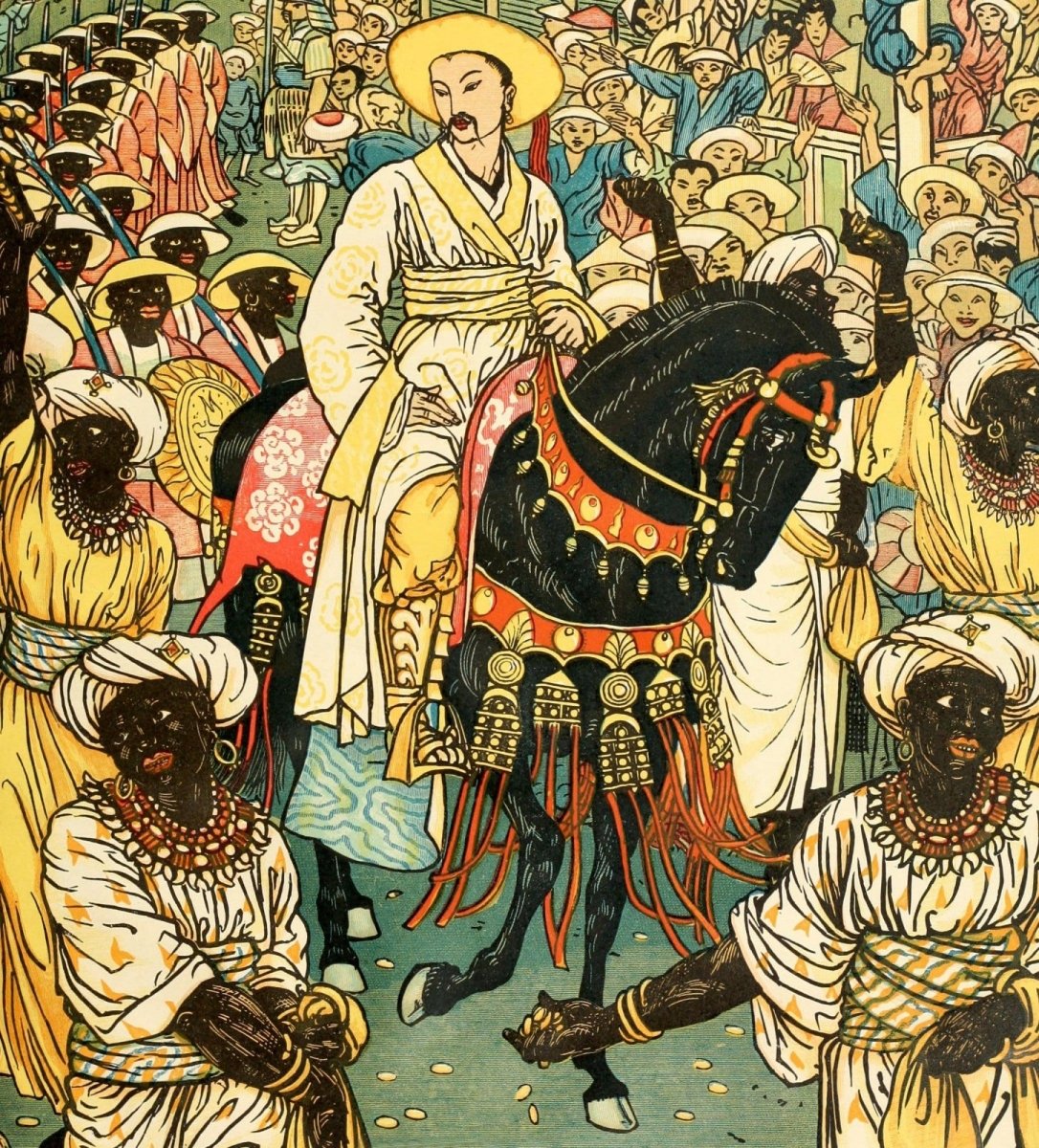 Aladdin c.1875 - Walter Crane - 4 images | Dimensions 2172 x 2400 pixels