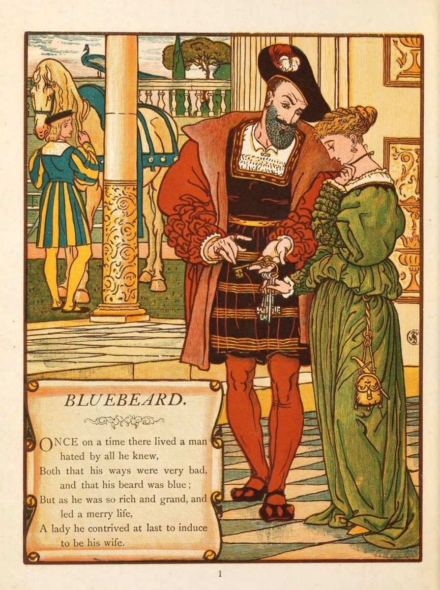 Bluebeard 1873 - Walter Crane - 9 images | Dimensions 3122 x 4186 pixels