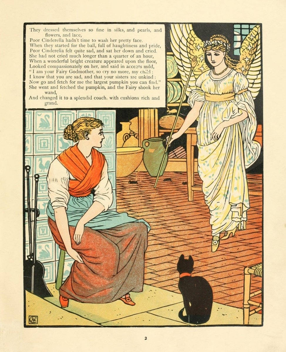 The Cinderella Picture Book 1911 - Walter Crane - 24 images | Dimensions 2195 x 2705 pixels