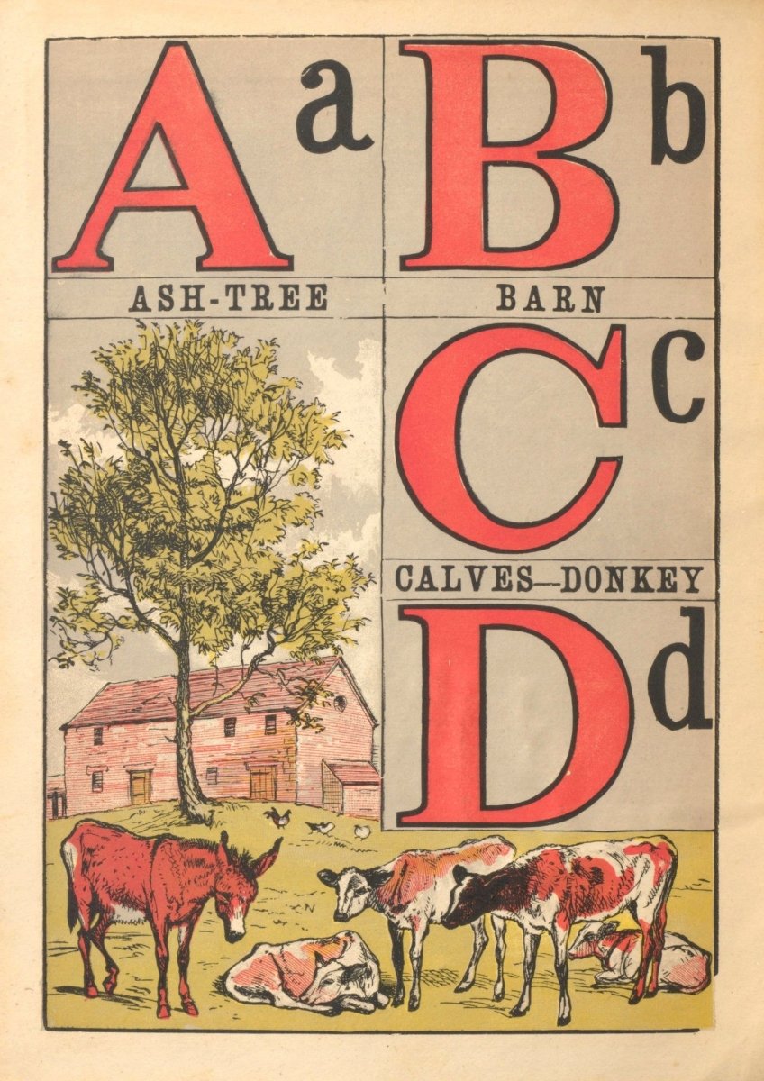 Farm Yard Alphabet 1865 - Walter Crane - 8 images | Dimensions 4113 x 5823 pixels