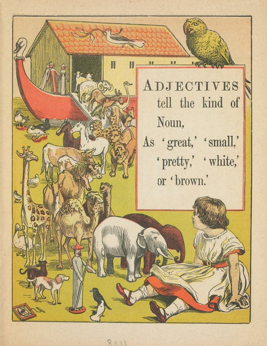 Grammar in Rhyme 1868 - Walter Crane - 9 images | Dimensions 3157 x 4081 pixels