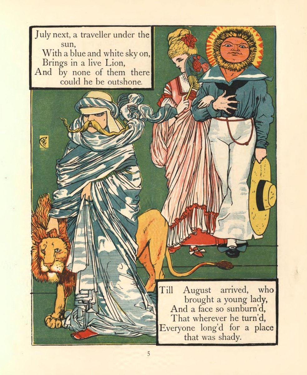 King Luckie Boy's Party 1900 - Walter Crane - 10 images | Dimensions 4626 x 5643 pixels