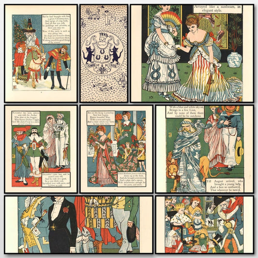 King Luckie Boy's Party 1900 - Walter Crane - 10 images | A snapshot of some of the images