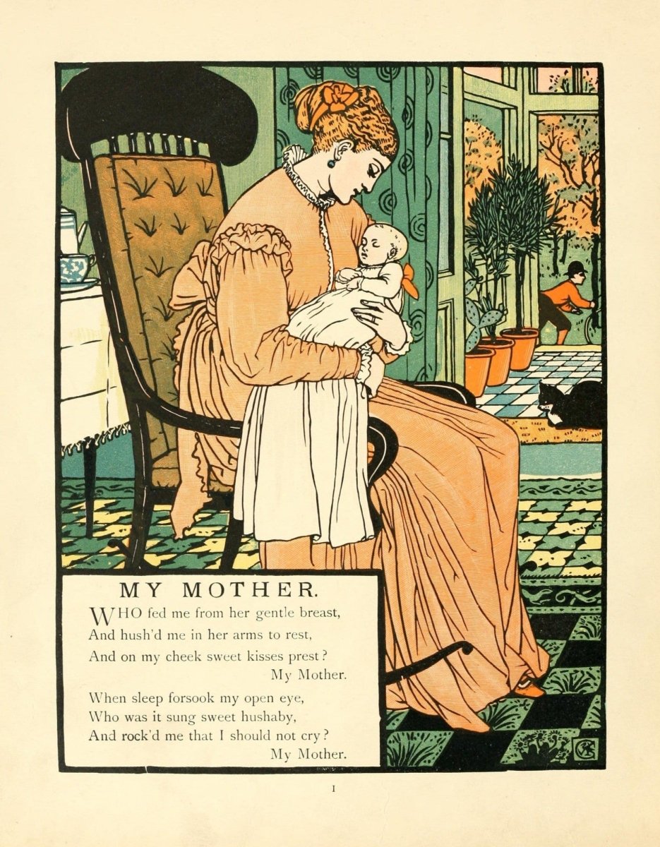 My Mother 1897 - Walter Crane - 9 images | Dimensions 2190 x 2810 pixels