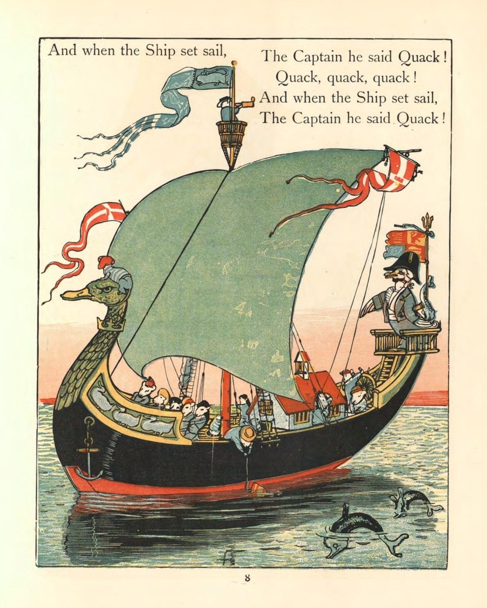 The Fairy Ship, 1900 - Walter Crane - 10 images | Dimensions 4410 x 5508 pixels