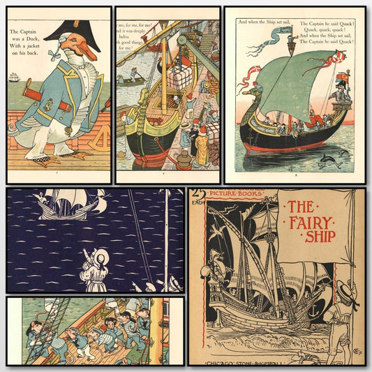 The Fairy Ship, 1900 - Walter Crane - 10 images | A snapshot of some of the images