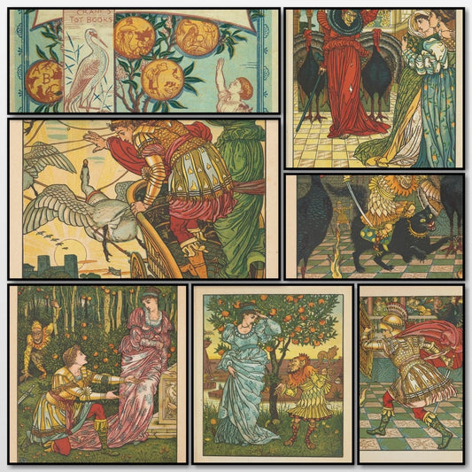The Yellow Dwarf 1875 - Walter Crane - 7 images | A snapshot of the images