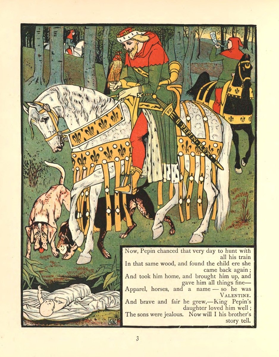 Valentine & Orson 1900 - Walter Crane - 11 images | Dimensions 4446 x 5688 pixels