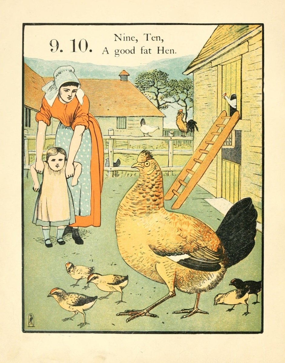 1 2 Buckle my Shoe 1869 - Walter Crane - 8 images | Dimensions 2180 x 2780 pixels