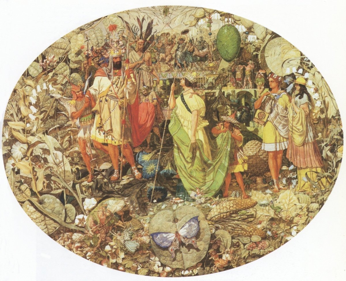 Richard Dadd - Contradiction, Oberon & Titania 1854-8 | Dimension 5335 x 4345 pixels