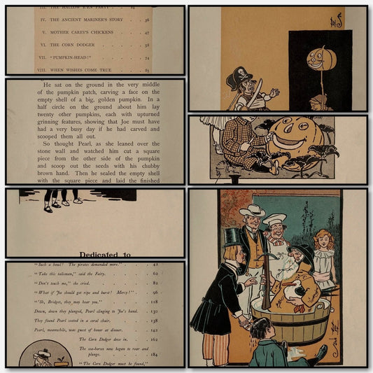 The Pearl and the Pumpkin 1904 - William W. Denslow | A snapshot of some of the images