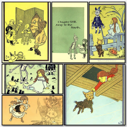 The Wonderful Wizard of Oz 1900 - William W. Denslow | A snapshot of some of images