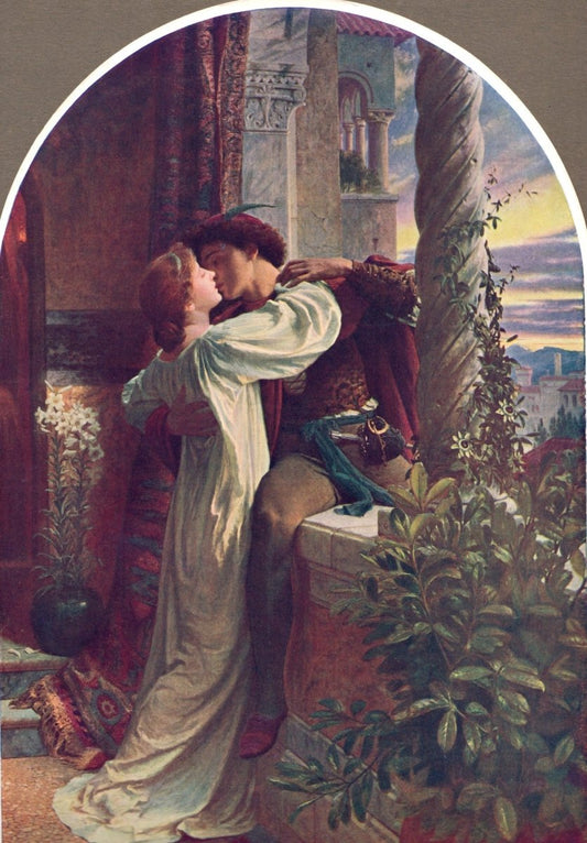 Sir Frank Dicksee (1872-1945) - Romeo & Juliet 1884 | Dimensions 4356 x 6264 pixels