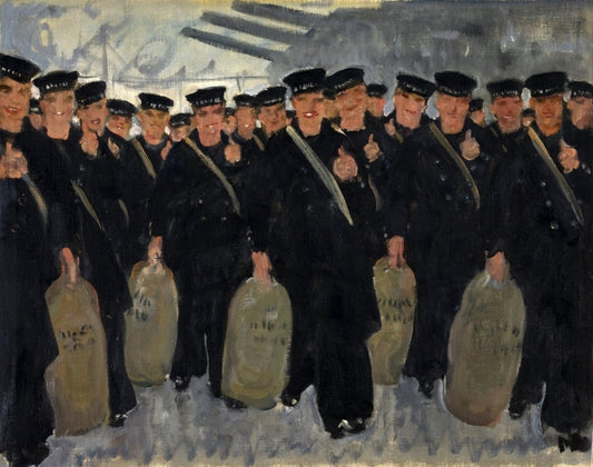 Thomas C. Dugdale - Sailors embarking for overseas 1939-46 | Dimensions 4268 x 3360 pixels