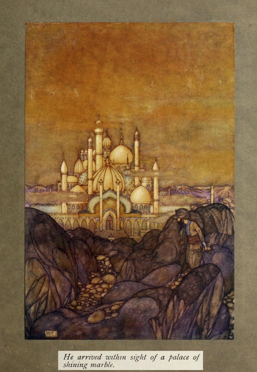 Stories from the Arabian Nights 1907 - Edmund Dulac | Dimensions 1980 x 2865 pixels