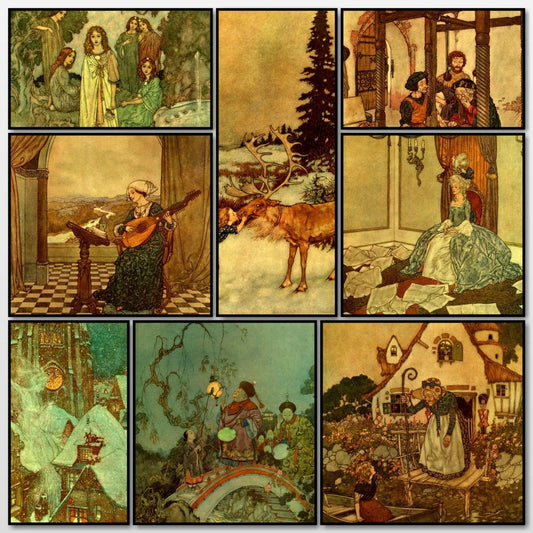 Stories from Hans Andersen 1911 - Edmund Dulac - 24 images | A snapshot of some of the images