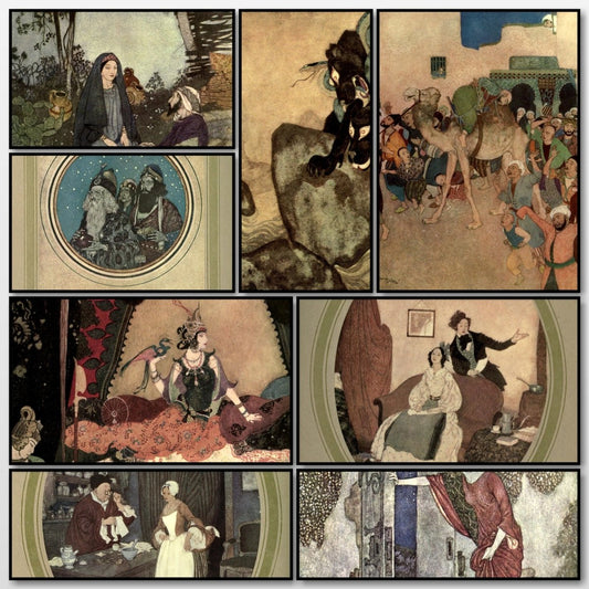 Edmund Dulac's Picture-book 1915 - Edmund Dulac- 10 images | A snapshot of some of the images