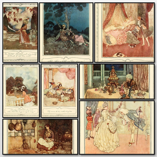 The Sleeping Beauty and Other Fairy Tales 1910 Edmund Dulac | A snapshot of some of the images