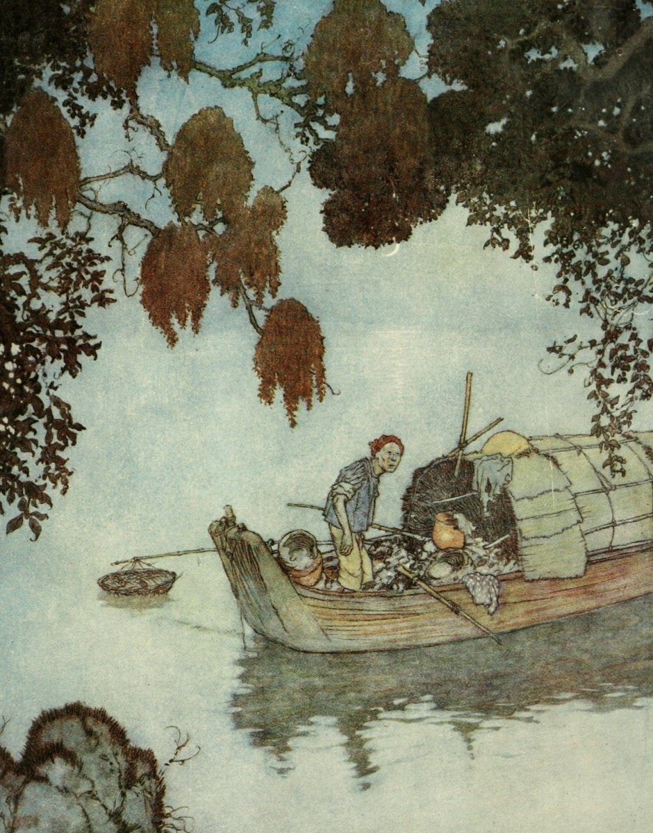 The Nightingale 1900 - Edmund Dulac - 4 images | Dimensions 2544 x 3426 pixels
