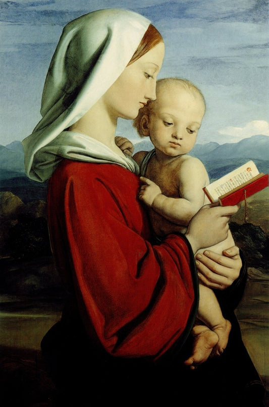 William Dyce - The Madonna and Child 1845 | Dimensions 3552 x 5376 pixels