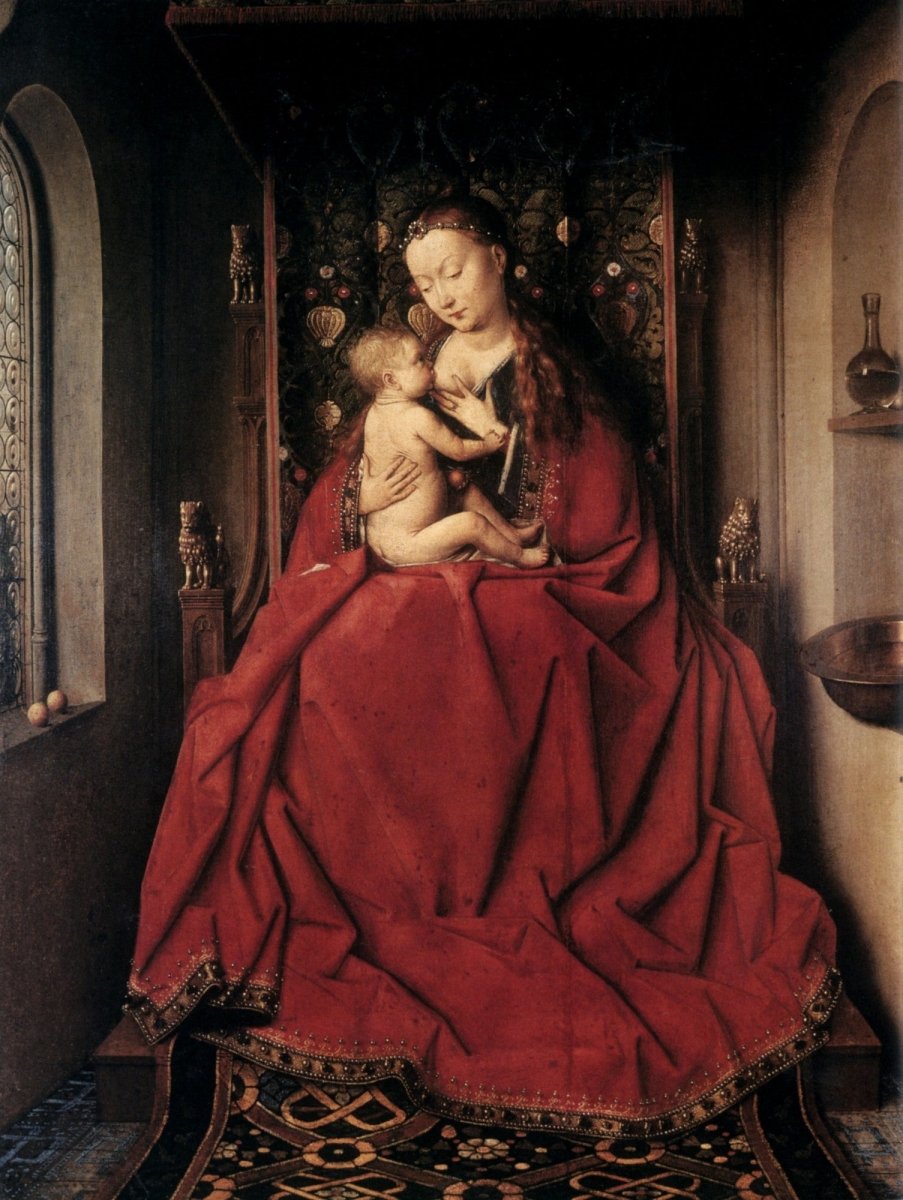 Jan van Eyck (c1385-1441) - The Virgin of Lucca c1437 | Dimensions 4770 x 6340 pixels