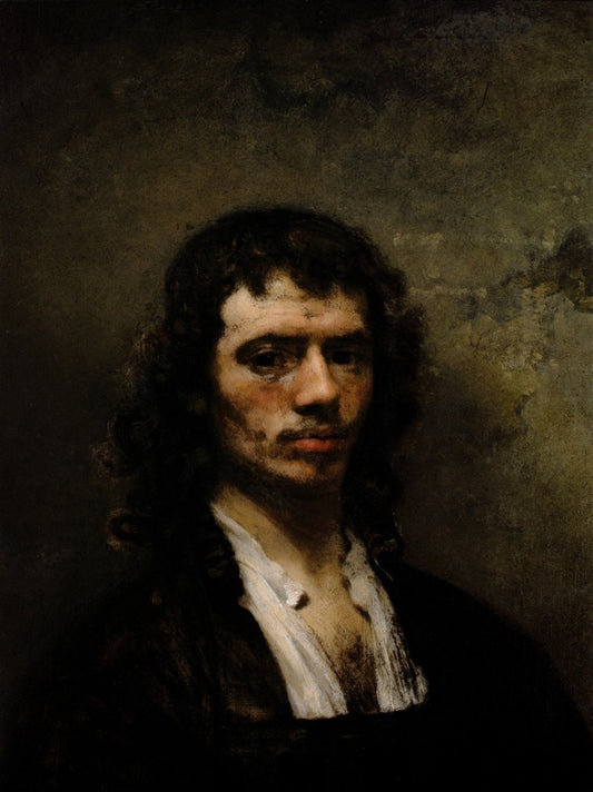 Carel Fabritius (1622-1654) - Self-portrait c1647-48 | Dimensions 4576 x 6112 pixels