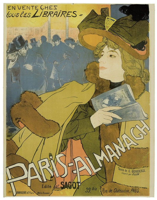 Georges de Feure (1868-1943) - Paris Almanach 1894 - Cover | Dimensions 4725 x 6012 pixels