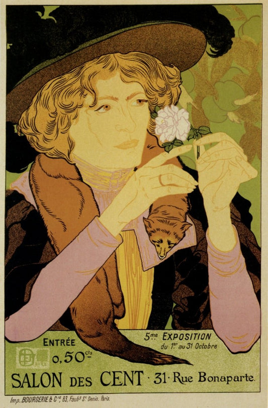 Georges de Feure (1868-1943) - Poster for the Salon de Cents | Dimensions 3940 x 6000 pixels