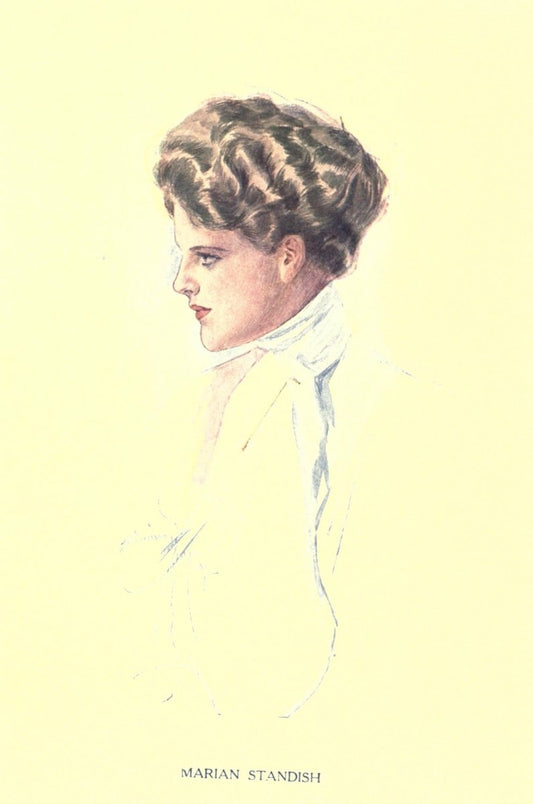 Six-Cylinder Courtship c.1907 - Harrison Fisher - 1 image | Dimensions 1792 x 2700 pixels