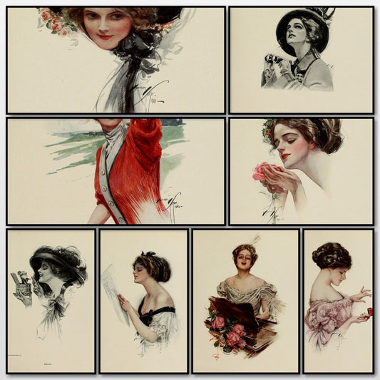 Fair Americans 1911 - Harrison Fisher - 65 images | A snapshot of some of the images